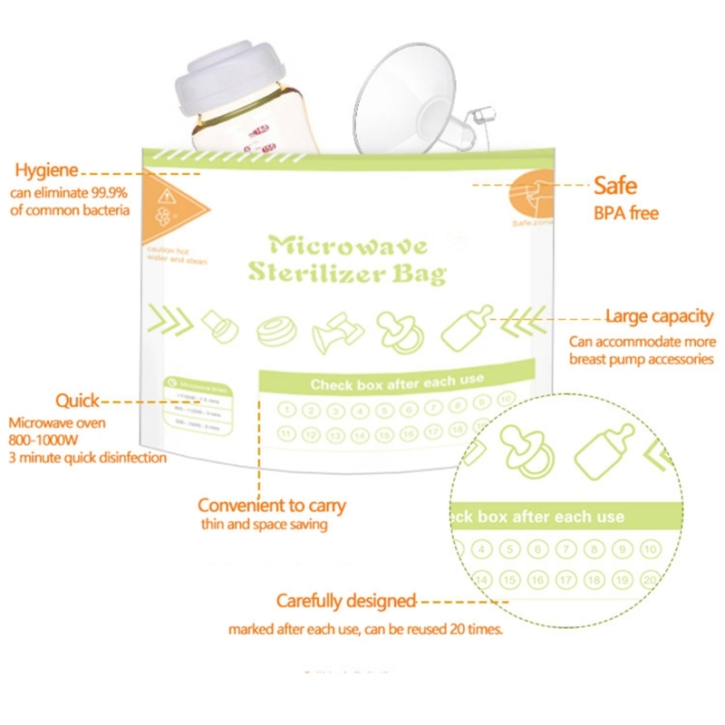 10 fogli/set sacchetti riutili - Zwitsal Baby Products recensione e prezzo