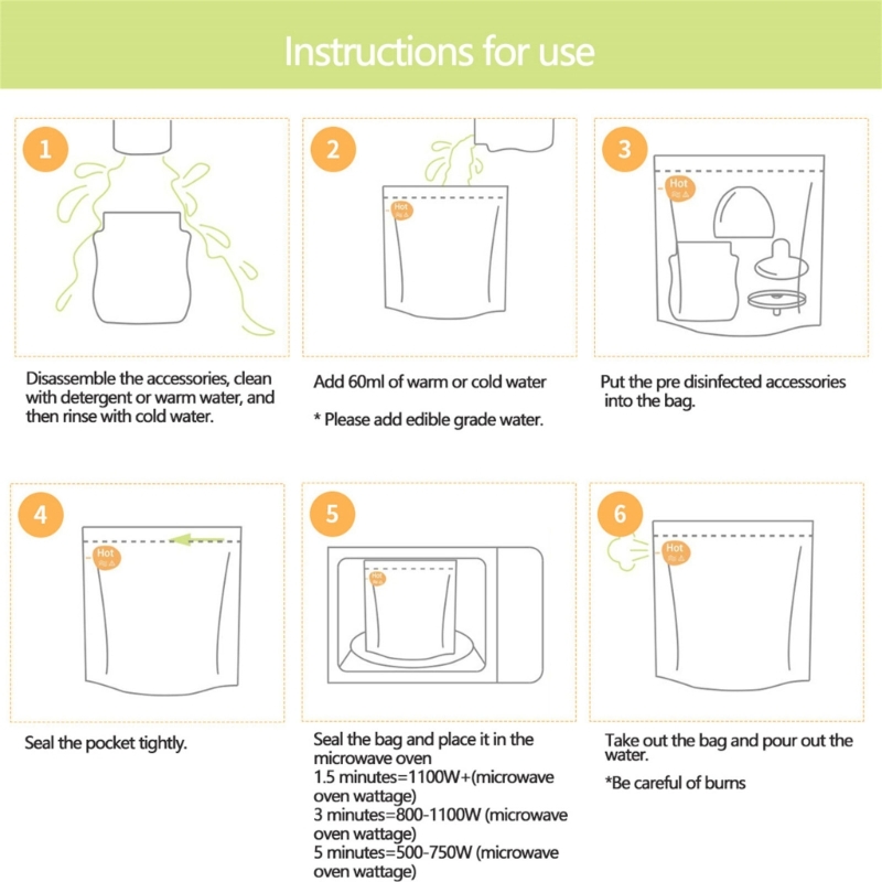 10 fogli/set sacchetti riutili - Zwitsal Baby Products recensione e prezzo
